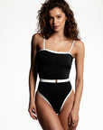 Cуцільний купальник Bandeau Soul Black