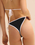 Soul Tie-Side bikini bottoms Black