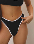 Soul Tanga bikini bottoms Black
