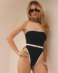 Soul Bandeau one-piece swimsiut Black