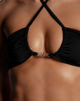 Aura Bandeau Top Black