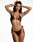 Aura Bandeau Top Brown