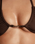 Aura Bandeau Top Brown